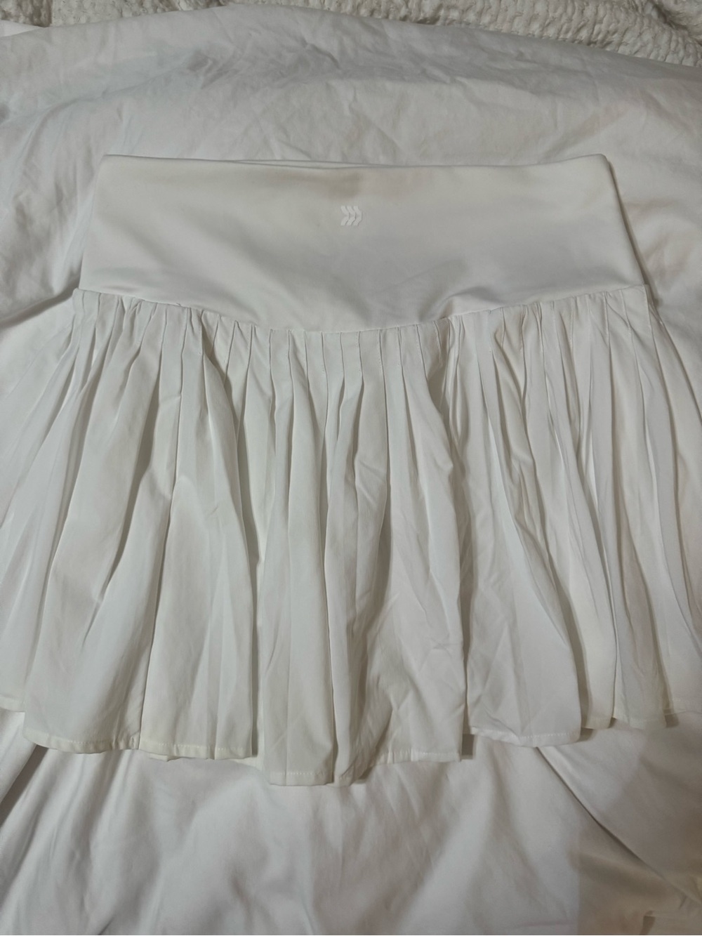 All in motion White Pleated Mini Skort - Classic Women's Skort - Picture 6 of 7